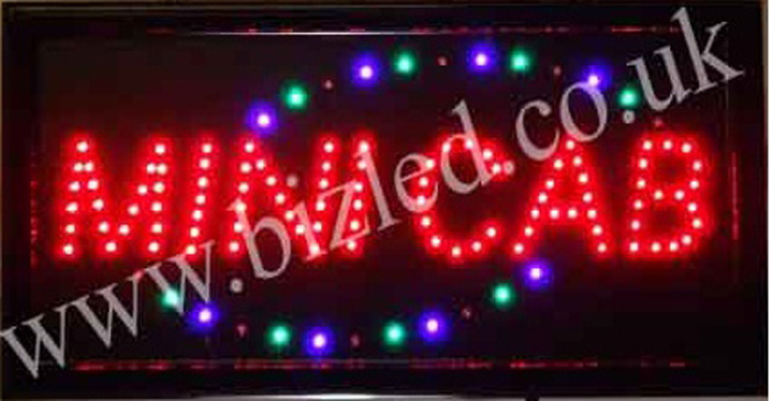 2 mode Flashing MINI CAB taxi led new window Shop signs