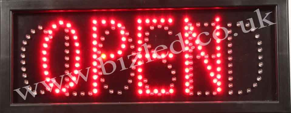 QUALITY FLASHING OPEN-CLOSE LED new window shop signs