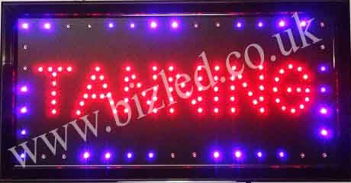 2 mode Flashing TANNING beauty led new window Shop signs