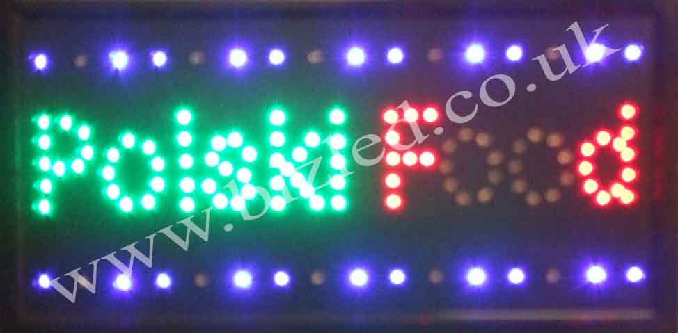 2 mode Flashing POLSKI polish led new window Shop signs
