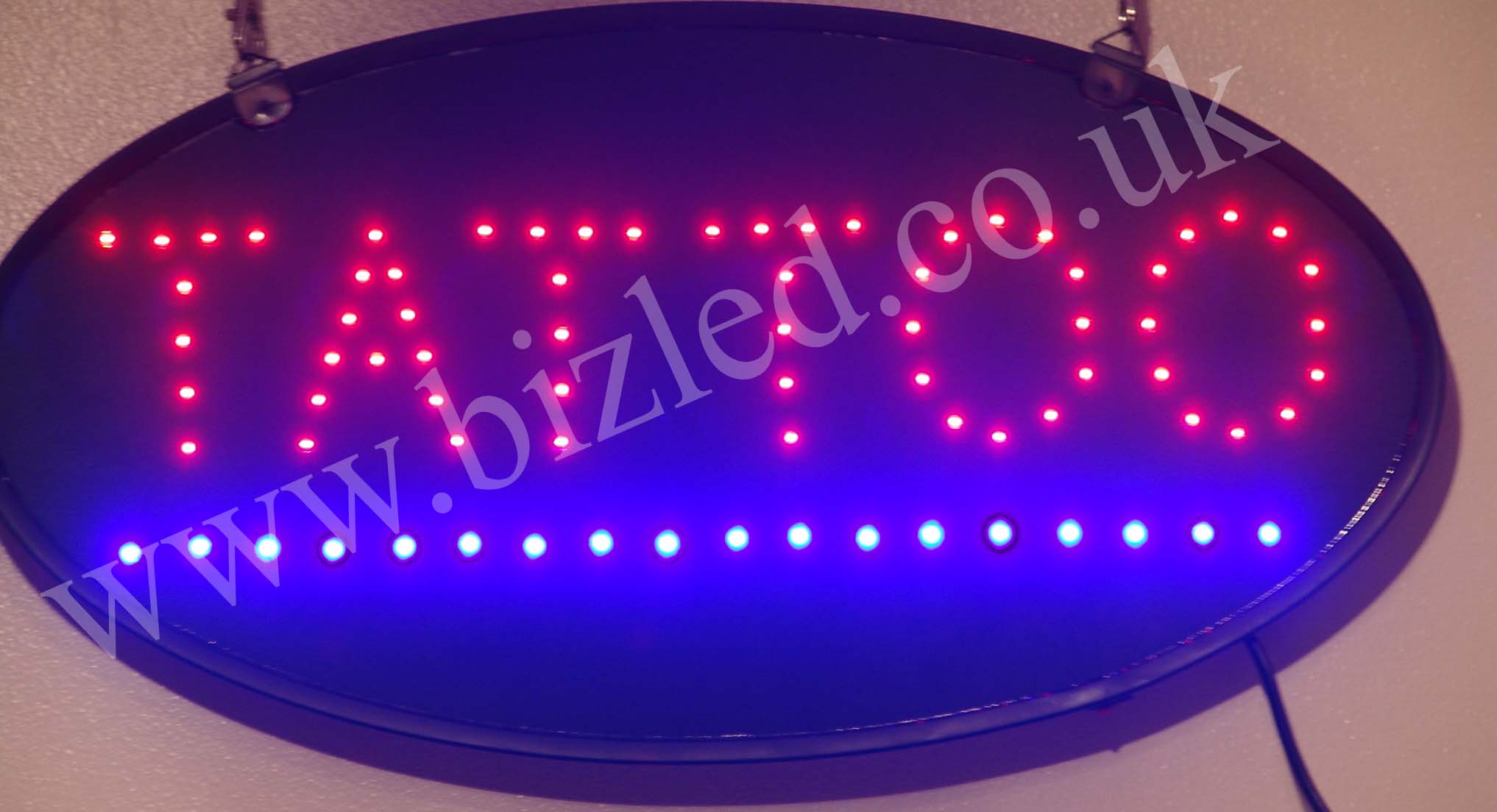 2 mode Flashing TATTOO led new window Shop signs