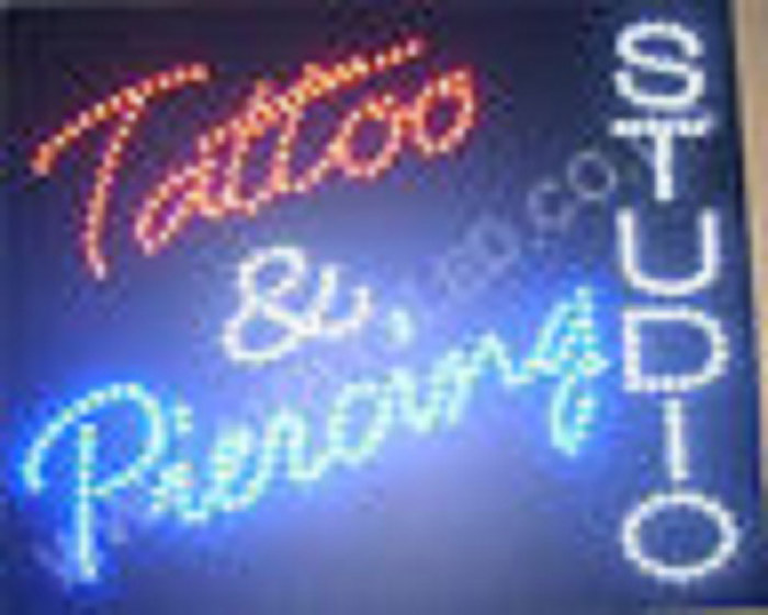 QUALITY FLASHING TATTOO beauty LED new window shop signs