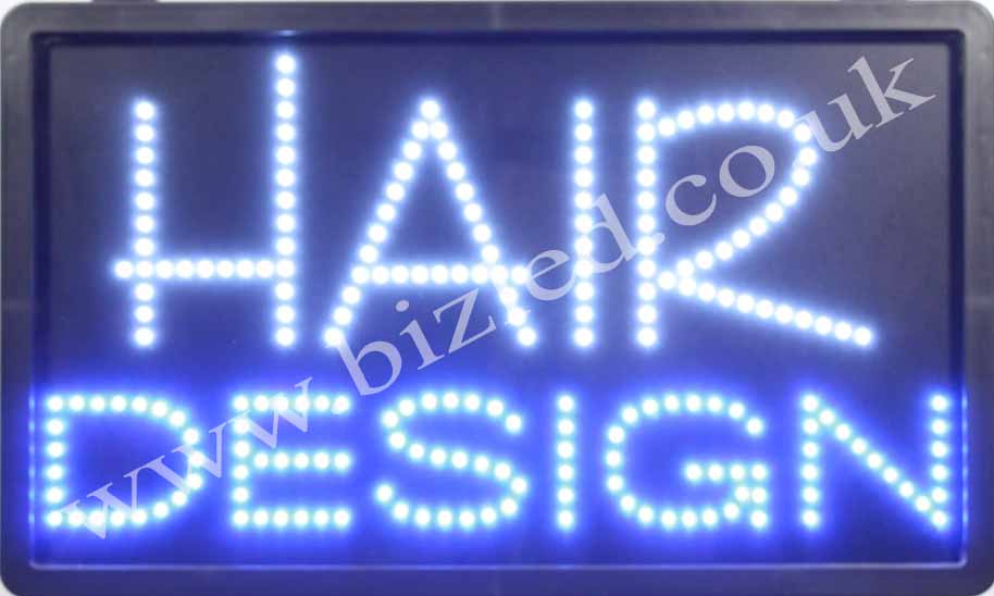 QUALITY FLASHING HAIRDRESSING LED new window shop signs