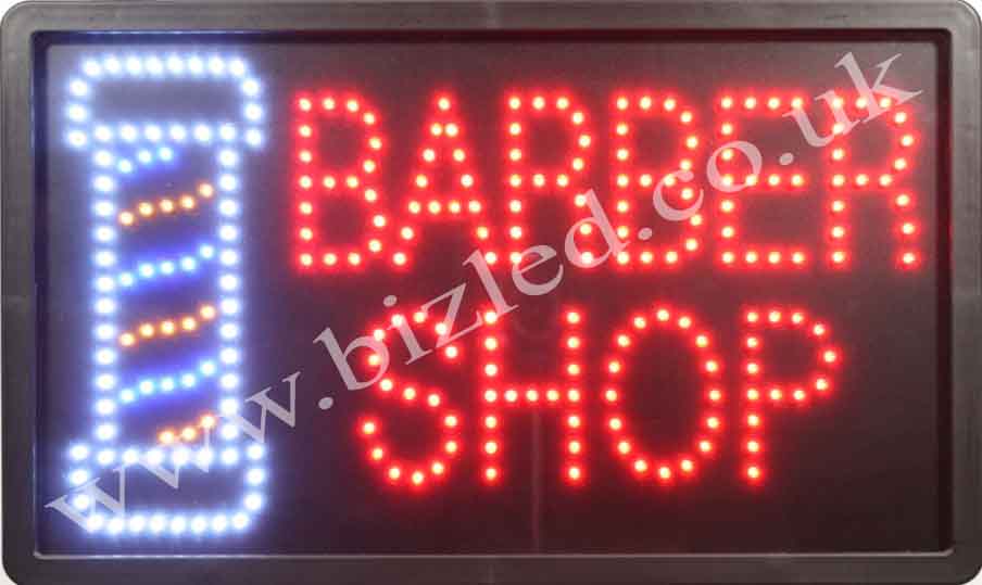 QUALITY FLASHING BARBAR SHOP LED new window shop signs
