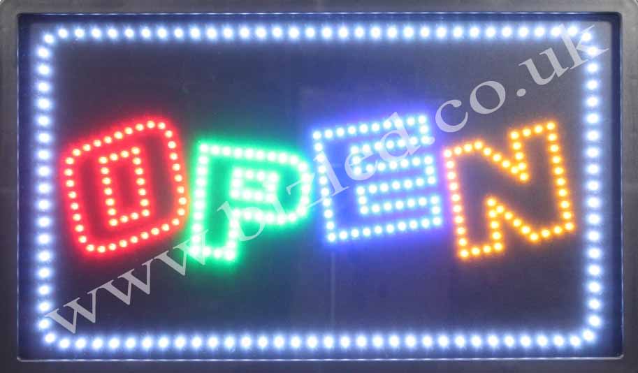 QUALITY FLASHING OPEN LED new window shop signs