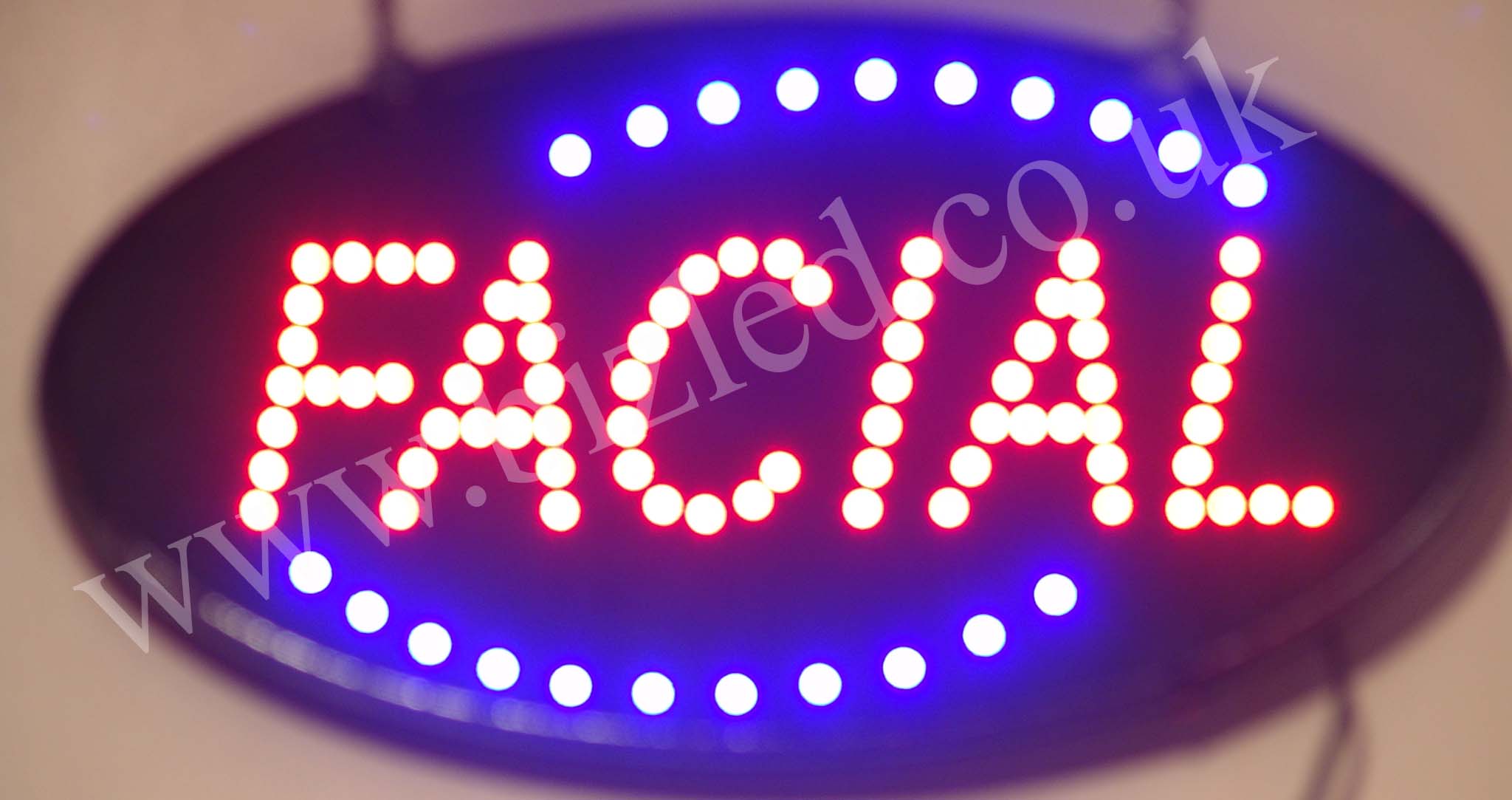 2 mode Flashing Facial led new window Shop signs