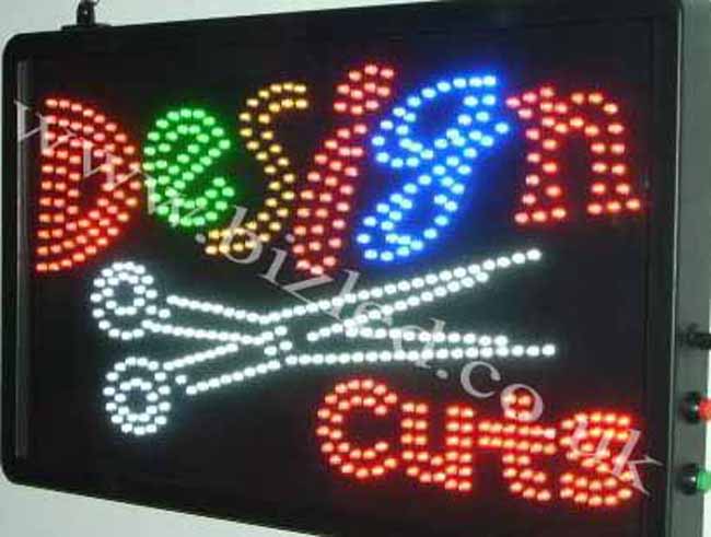 QUALITY FLASHING DESIGN CUTS hairdressing LED new shop signs