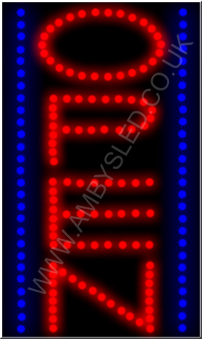 QUALITY FLASHING open portrait LED new window shop signs