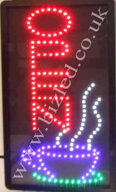 QUALITY FLASHING OPEN CAFE  catering LED new shop signs