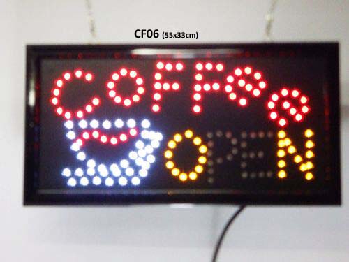 QUALITY FLASHING OPEN CAFE catering LED new shop signs