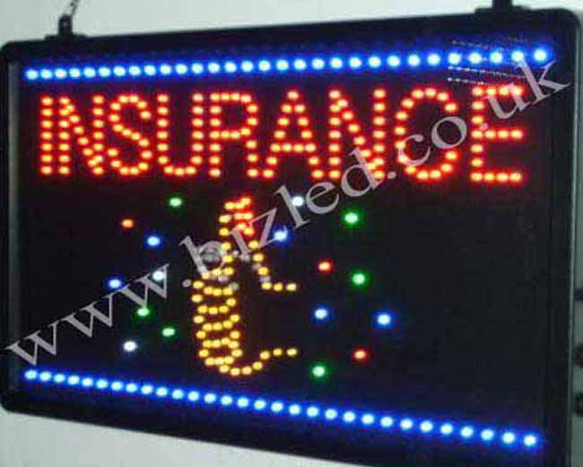 QUALITY FLASHING INSURANCE LED new window shop signs
