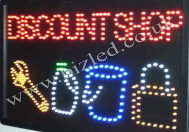 QUALITY FLASHING DISCOUNT LED new window shop signs