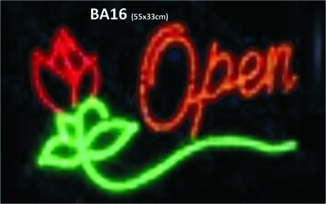 QUALITY FLASHING OPEN catering beauty LED new window shop signs