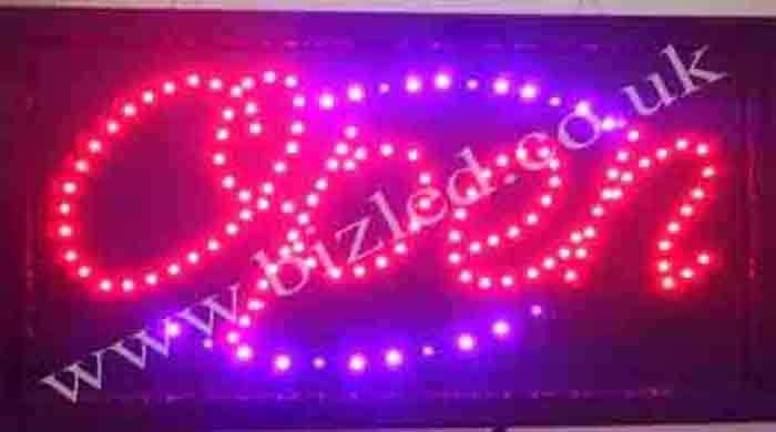 2 mode Flashing open led new window Shop signs