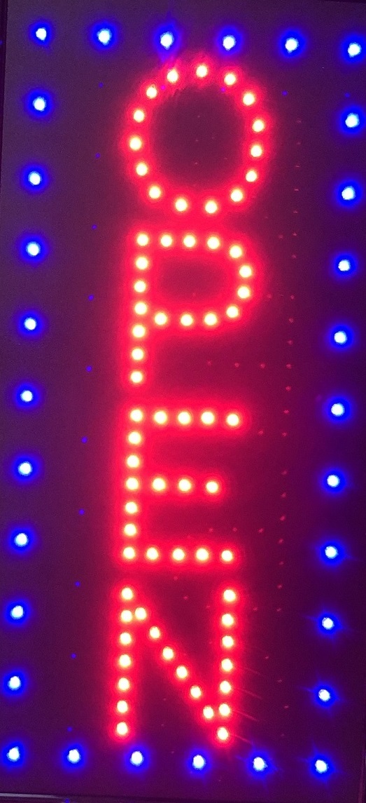 2 mode Flashing portrait open led new window Shop signs