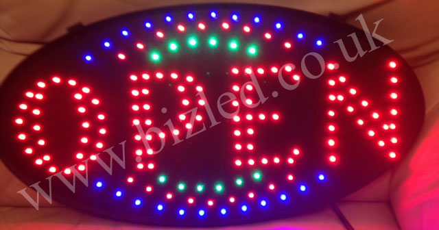 2 mode Flashing open led new window Shop signs