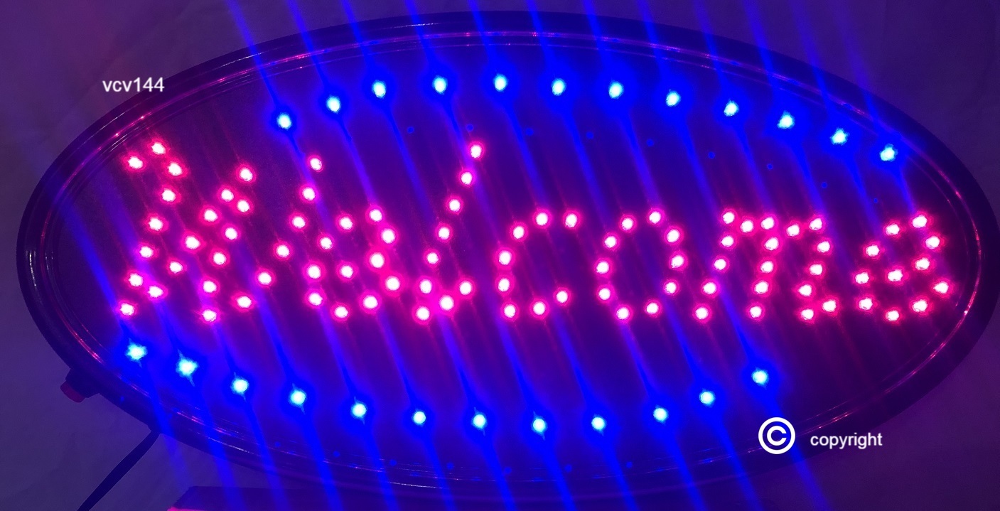 2 mode Flashing Welcome led new window Shop signs