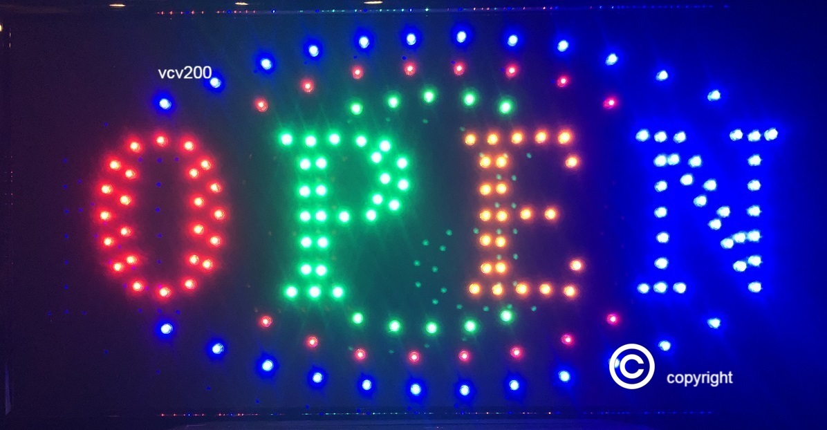 2 mode Flashing OPEN led new window Shop signs