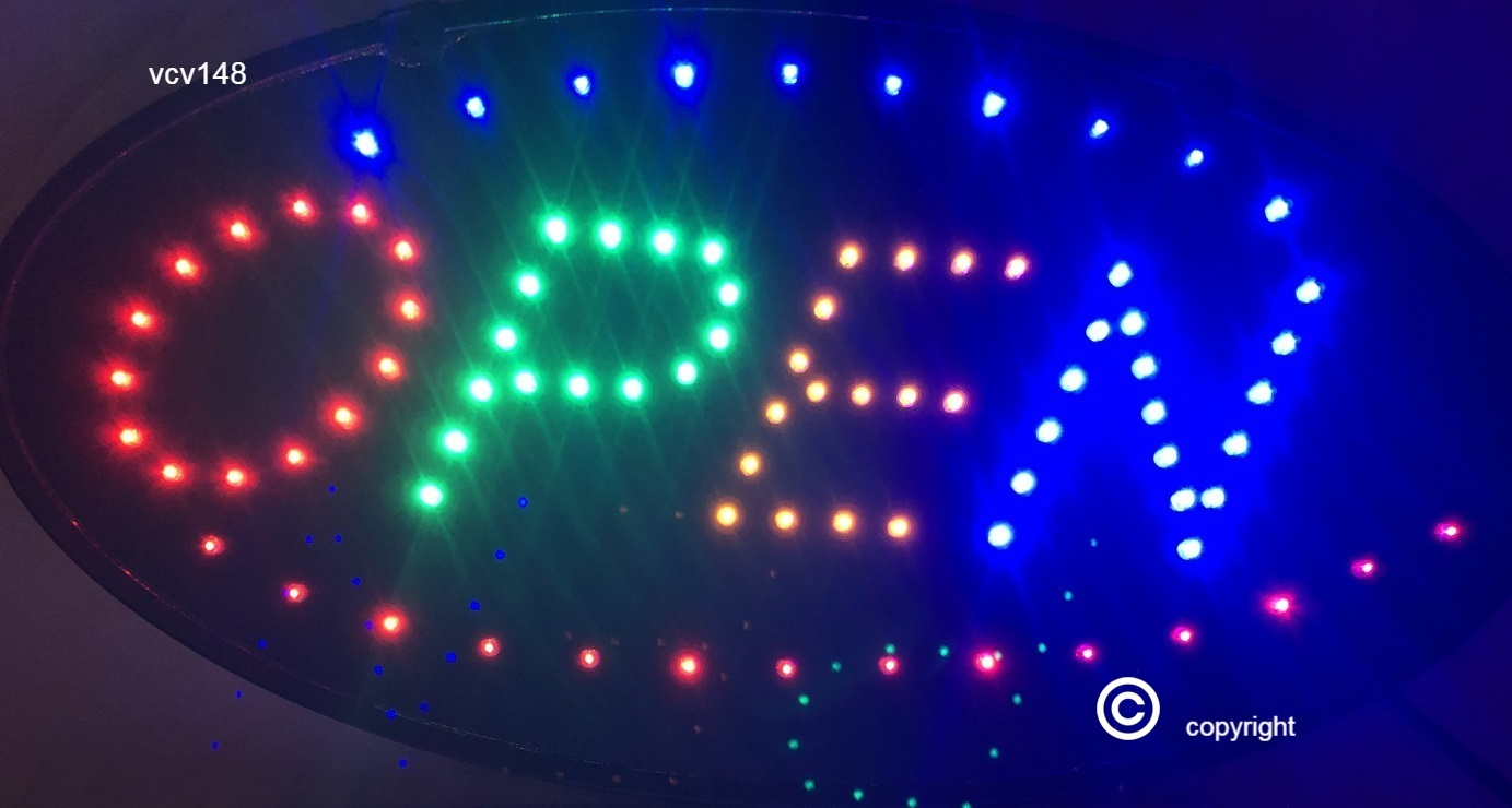 2 mode Flashing OPEN led new window Shop signs