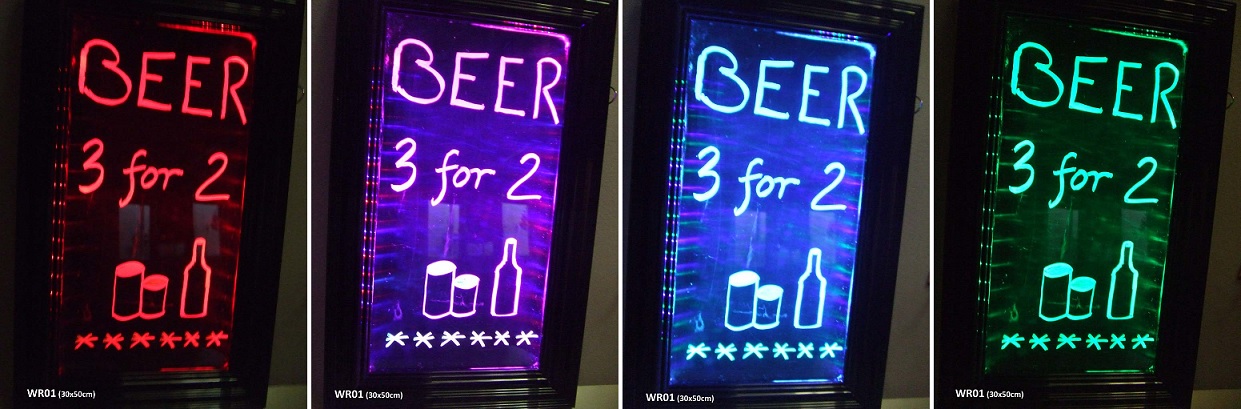 Flashing writing illuminated boards LED new signs