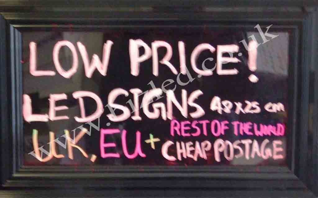 Flashing writing illuminated boards LED new signs
