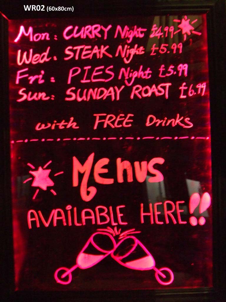 Large Flashing writing illuminated boards LED new signs