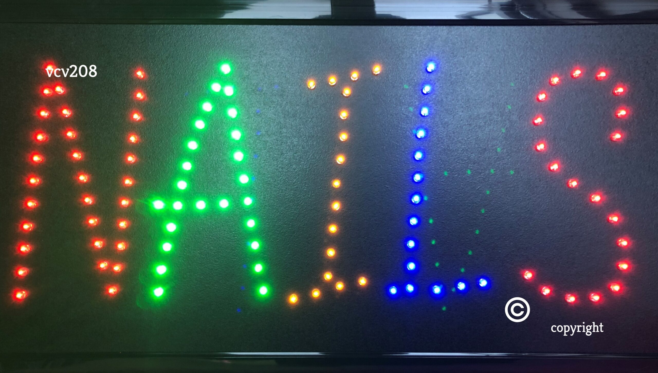 2 mode Flashing nails colourful led new window Shop signs