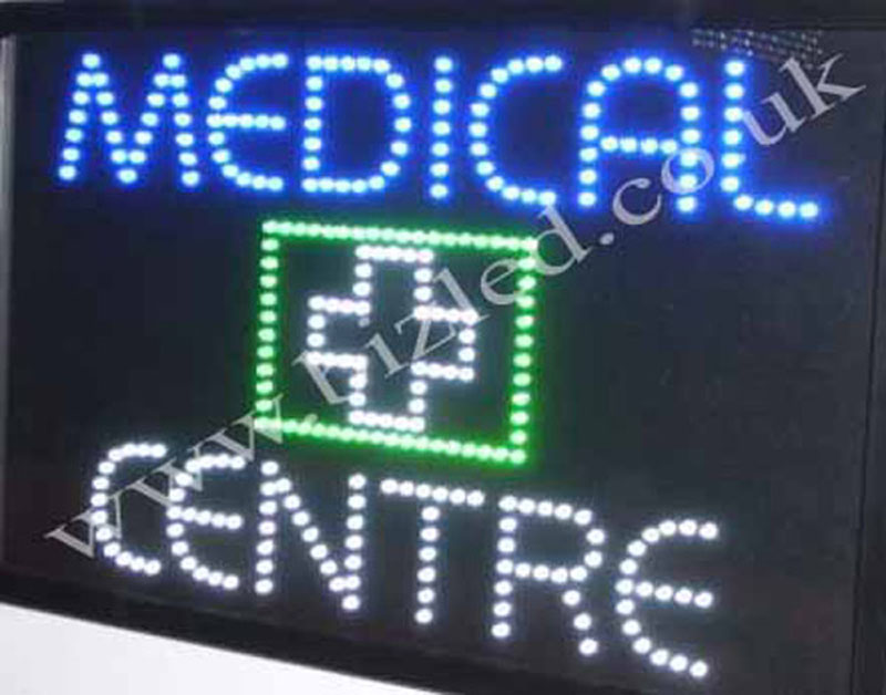 QUALITY FLASHING MEDICAL CENTRE LED new window shop signs