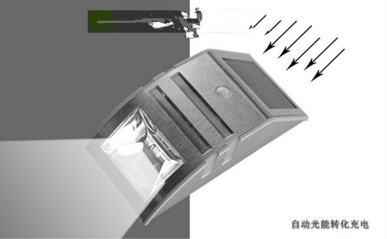 SW Solar Powered Bright Led Wireless PIR Motion Sensor Security Steps Wall Light
