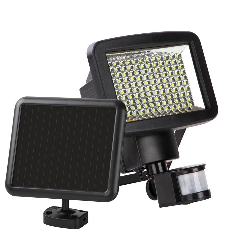 120 LED SOLAR POWER RECHARGEABLE PIR MOTION SENSOR SECURITY LIGHT OUTDOOR GARDEN