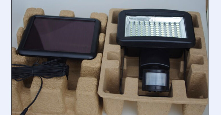 120 LED SOLAR POWER RECHARGEABLE PIR MOTION SENSOR SECURITY LIGHT OUTDOOR GARDEN