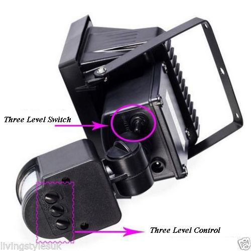 120 LED SOLAR POWER RECHARGEABLE PIR MOTION SENSOR SECURITY LIGHT OUTDOOR GARDEN